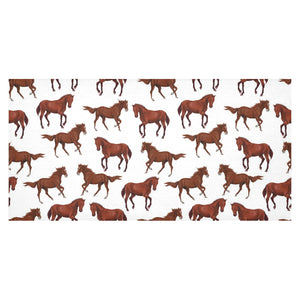 Horses running pattern background Tablecloth