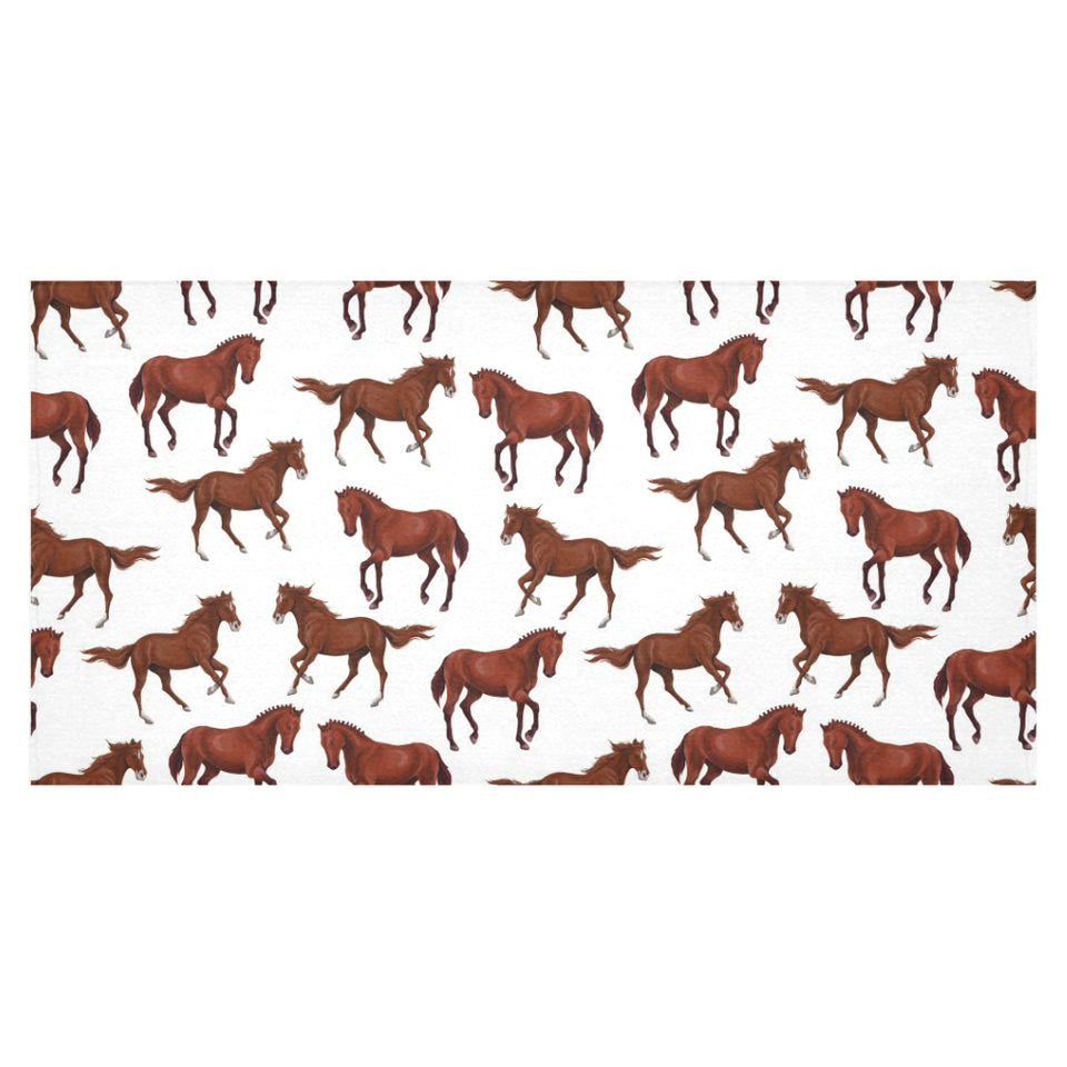 Horses running pattern background Tablecloth
