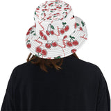 Hand drawn cherry pattern Unisex Bucket Hat