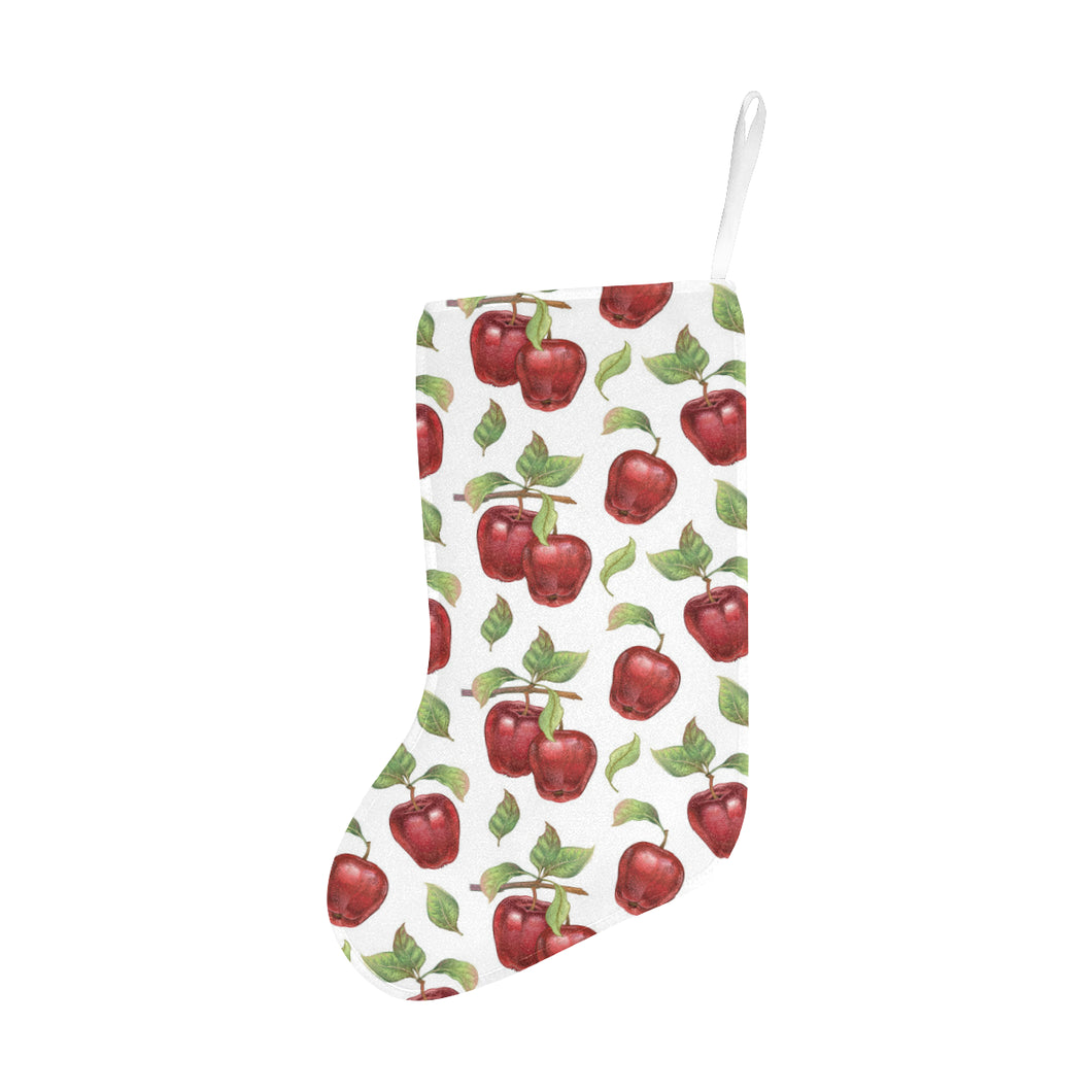 Red apples pattern Christmas Stocking
