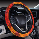Autumn maple leaf pattern Car Steering Wheel Cover