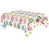 Color cute owl pattern Tablecloth
