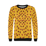 Passion fruit texture Women's Crew Neck Sweatshirt