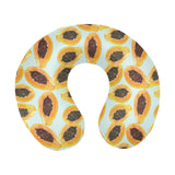 Watercolor papaya pattern U-Shaped Travel Neck Pillow