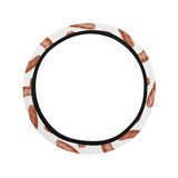 Sausage Pattern Print Design 04 Car Steering Wheel Cover
