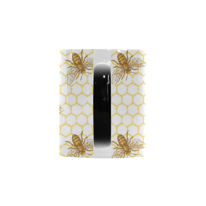 Bee honeycomb seamless design pattern Morphing Mug Heat Changing Mug