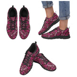 Lips Pattern Print Design 03 Women's Sneaker Shoes