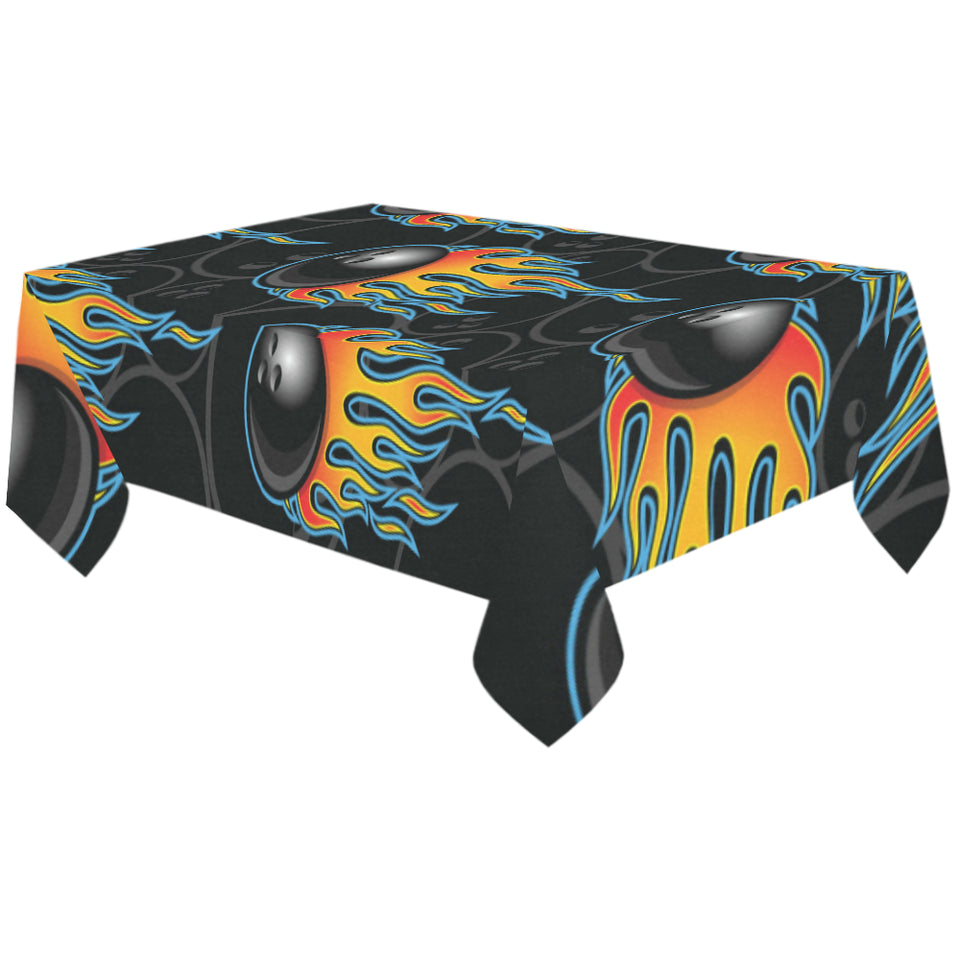 Bowling balls flame pattern Tablecloth