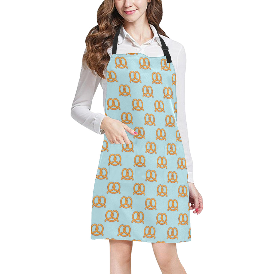 Pretzels Pattern Print Design 03 All Over Print Adjustable Apron