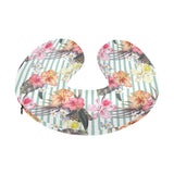 Colorful orchid flower pattern U-Shaped Travel Neck Pillow