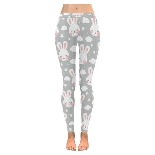 Rabbit cloud Pattern Women's Legging Fulfilled In US