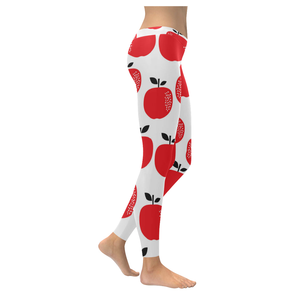 red apples white background Women's Legging Fulfilled In US