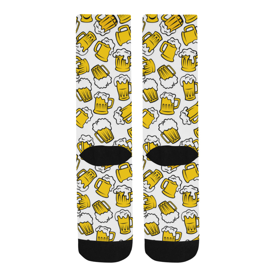 Beer design pattern Crew Socks