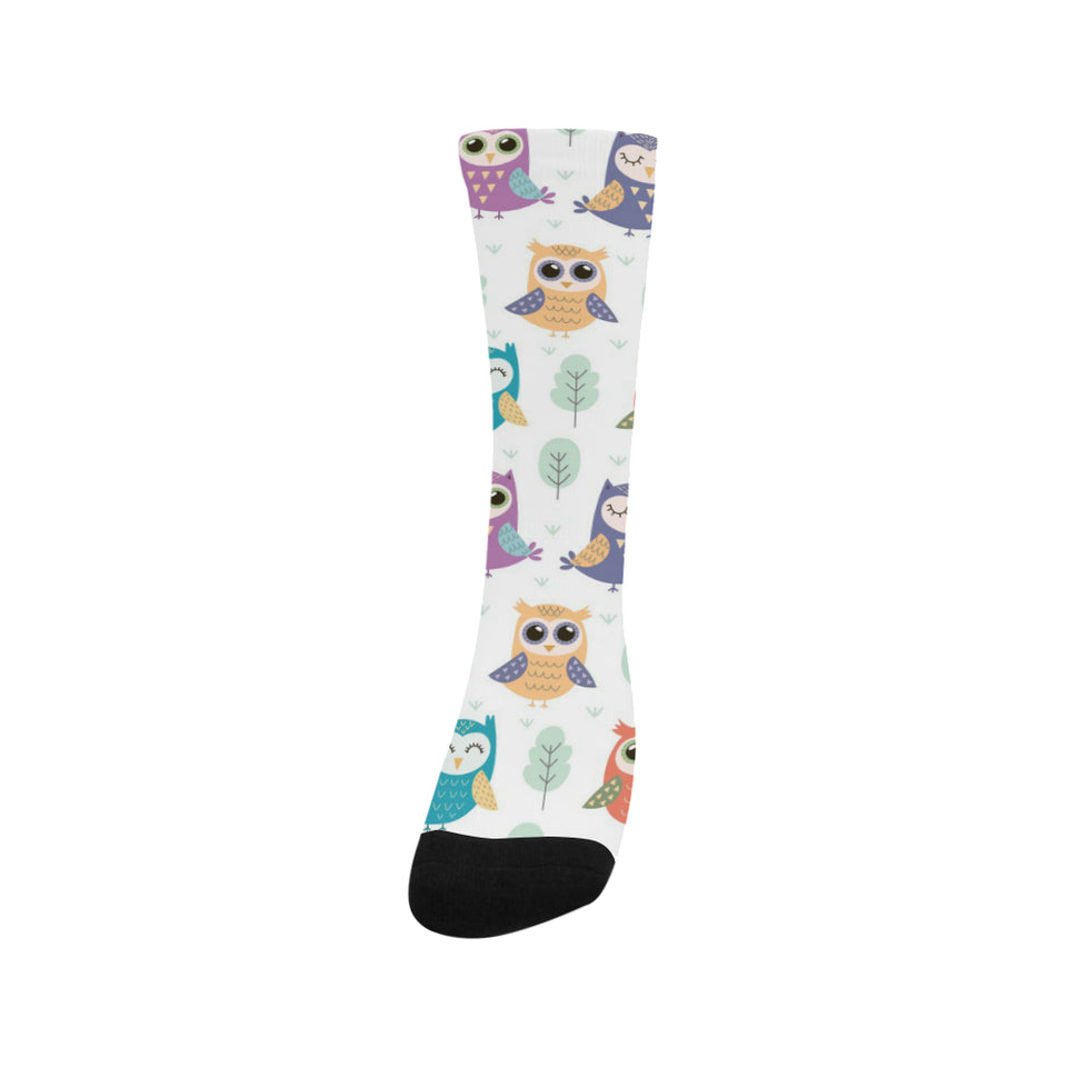 Cute owl pattern Crew Socks