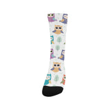 Cute owl pattern Crew Socks