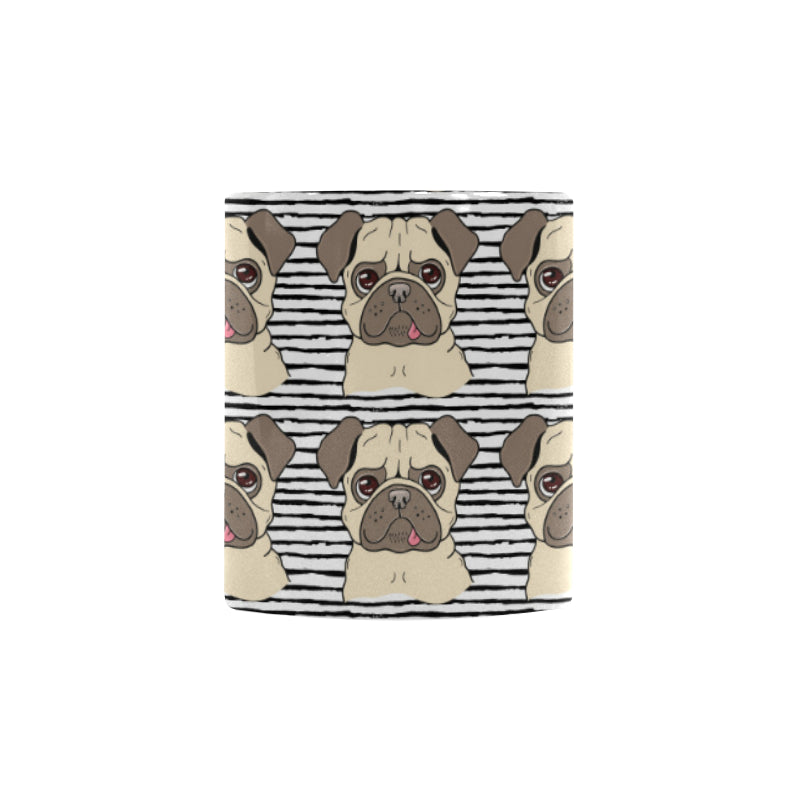 Happy pug pattern Morphing Mug Heat Changing Mug