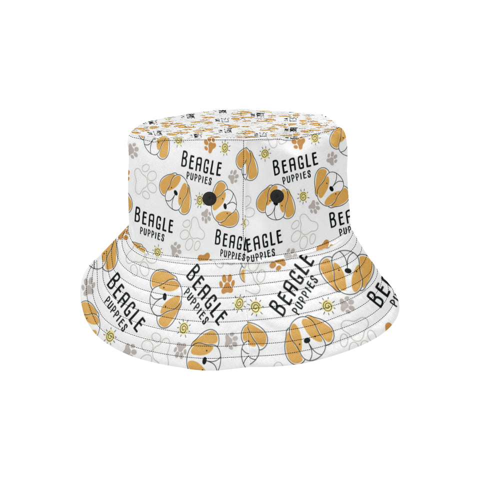 Cute beagle dog pattern background Unisex Bucket Hat