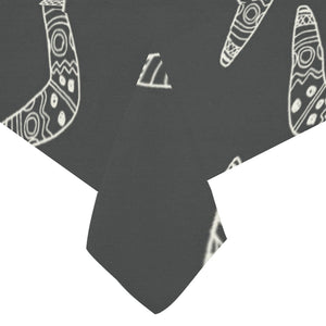 Hand drawn boomerang Australian aboriginal ornamen Tablecloth