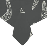 Hand drawn boomerang Australian aboriginal ornamen Tablecloth