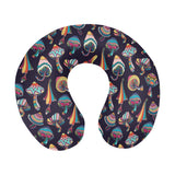 Colorful mushroom pattern U-Shaped Travel Neck Pillow