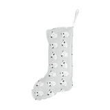 Bull Terrier Pattern Print Design 01 Christmas Stocking