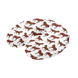 Horses running pattern background U-Shaped Travel Neck Pillow