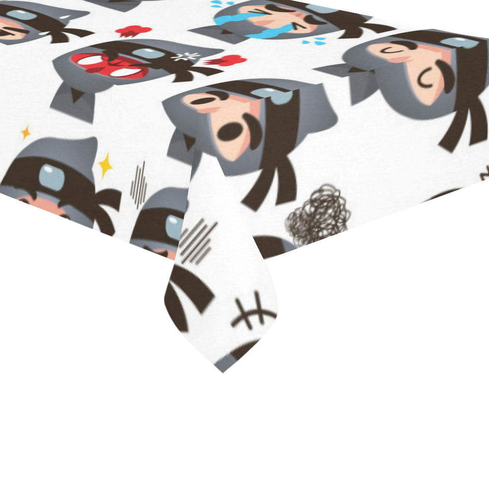 Cute ninja design pattern Tablecloth
