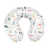 Cute cartoon dinosaurs tree pattern U-Shaped Travel Neck Pillow