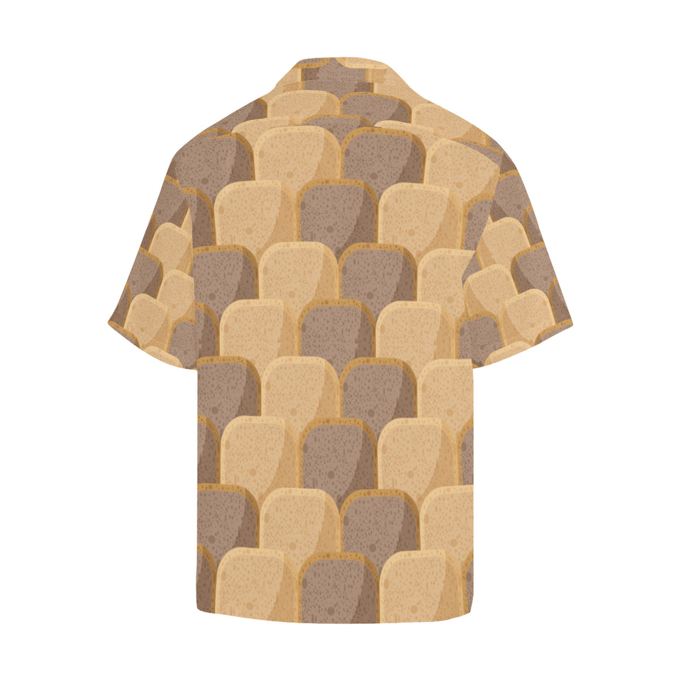 Bread Toast Pattern Print Design 04 Men's All Over Print Hawaiian Shirt (Model T58)