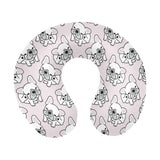 Cute french bulldog pattern U-Shaped Travel Neck Pillow