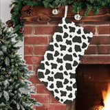 Cow skin pattern Christmas Stocking