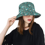 Elephants jungle pattern Unisex Bucket Hat
