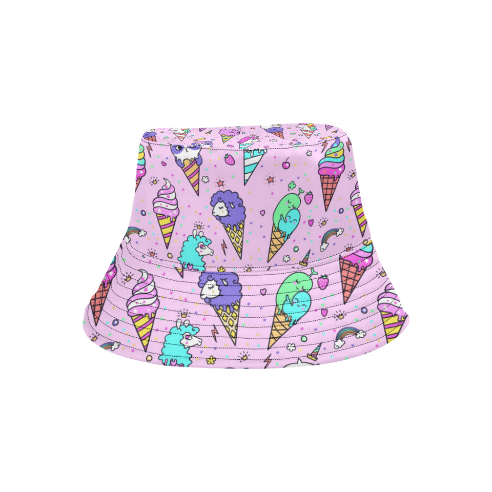 Cute ice cream cone animal pattern Unisex Bucket Hat