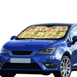 Camera Pattern Print Design 02 Car Sun Shade