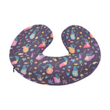 beautiful mermaid Fish jellyfish algae other marin U-Shaped Travel Neck Pillow