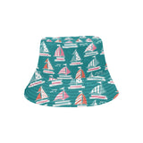 Cute sailboat pattern Unisex Bucket Hat