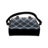 nautical steering wheel rope pattern Shoulder Handbag