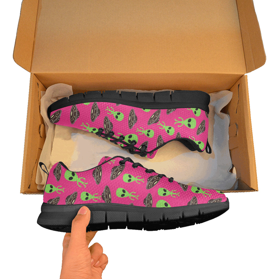 Alien Pattern Print Design 03 Men's Breathable Sneakers ( Model 055)