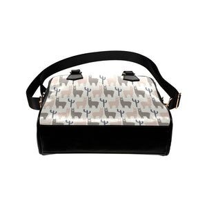 Llama Alpaca pattern Shoulder Handbag