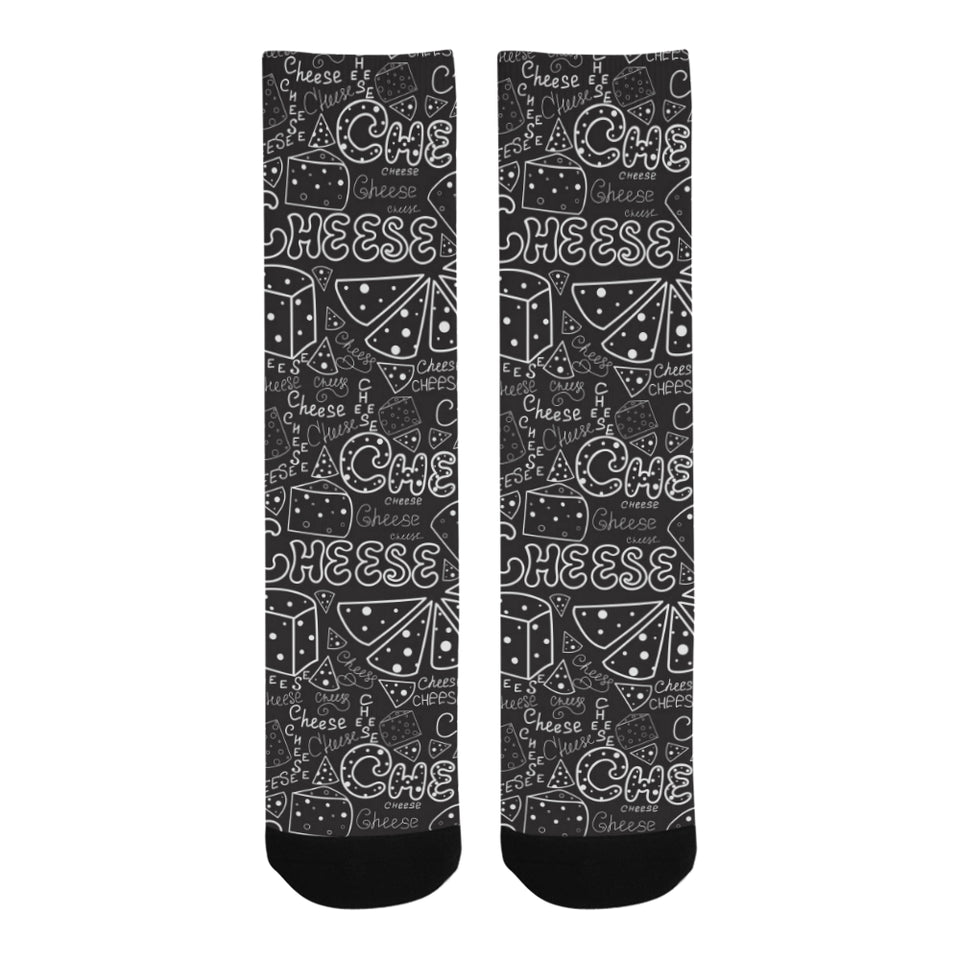 Handwritten cheese pattern Crew Socks