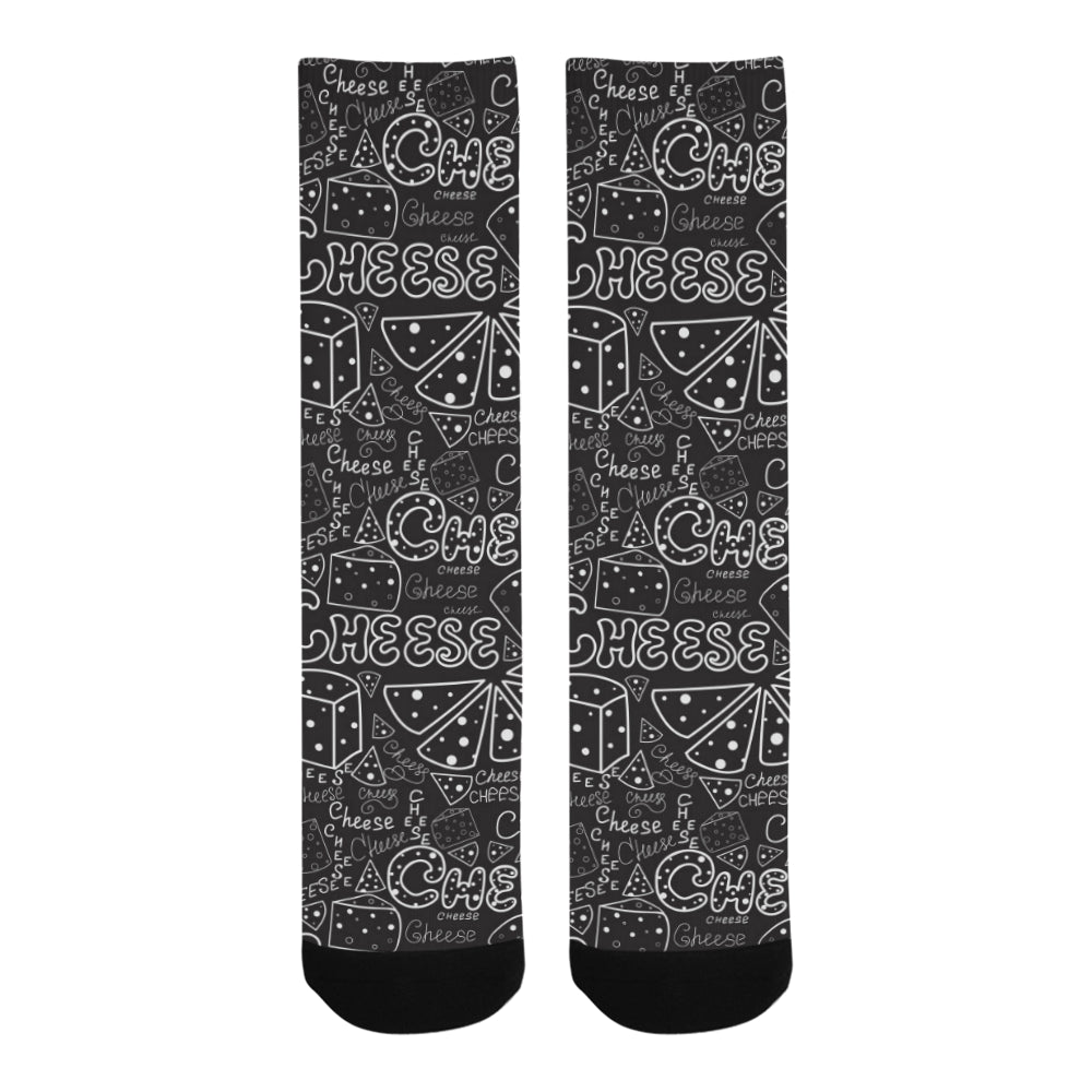 Handwritten cheese pattern Crew Socks