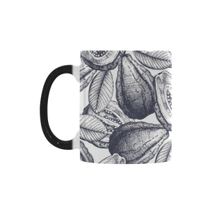 Guava tropical hand drawn pattern Morphing Mug Heat Changing Mug