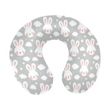 Rabbit cloud Pattern U-Shaped Travel Neck Pillow