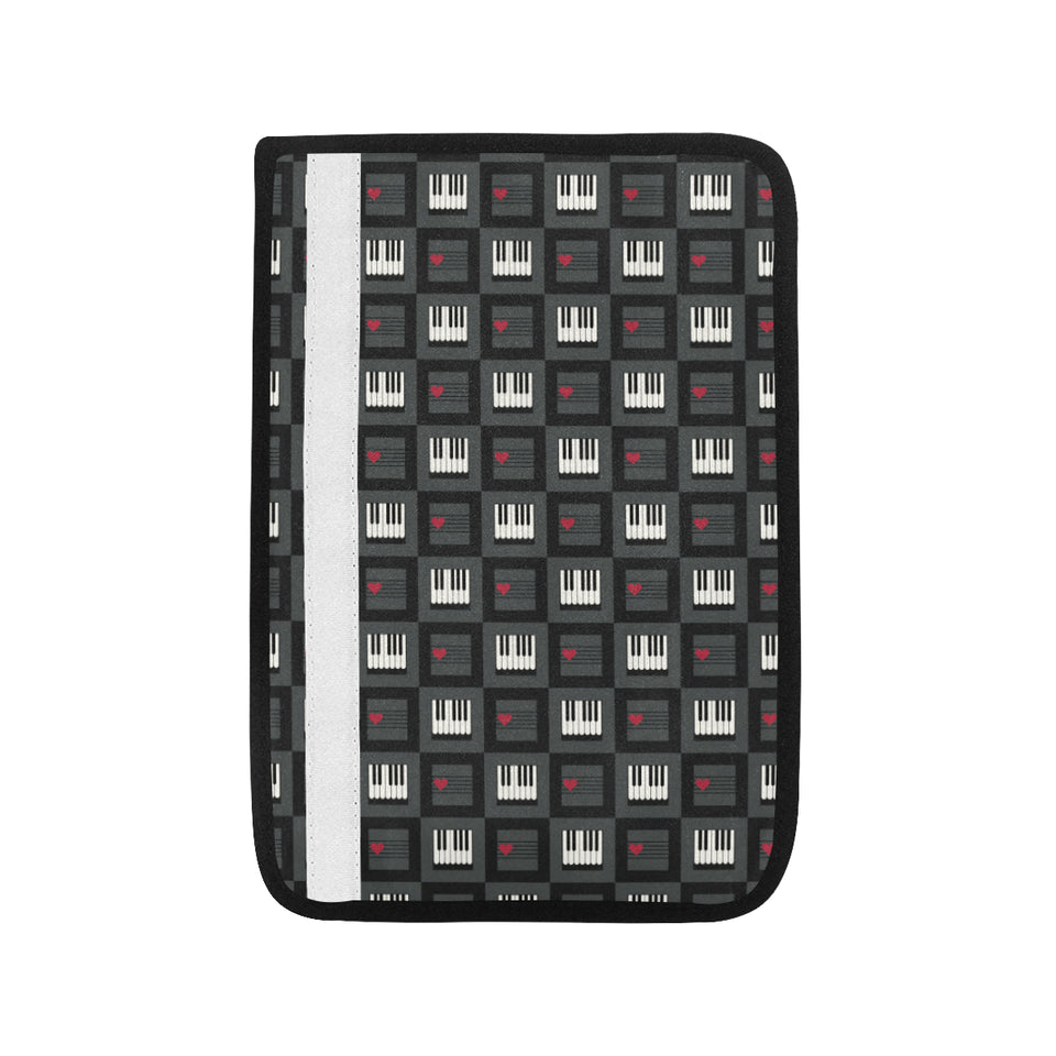 Piano Pattern Print Design 05 Car Seat Belt Cover