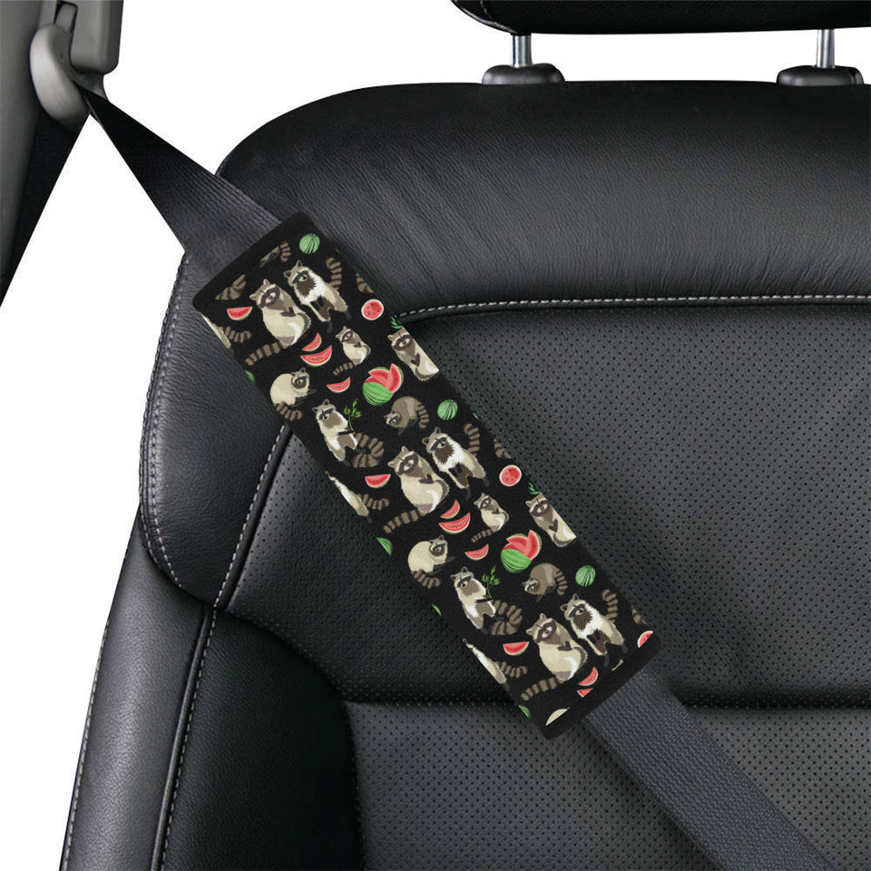Raccoon watermelon pattern Car Seat Belt Cover
