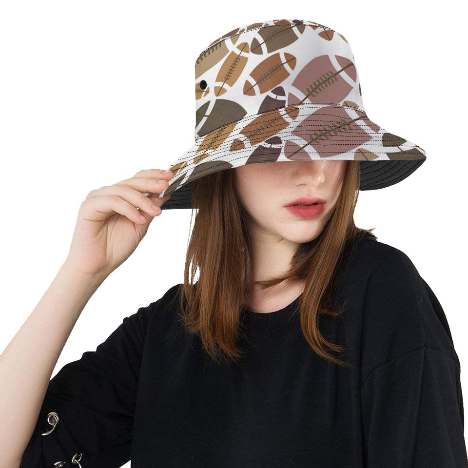 American football ball pattern Unisex Bucket Hat