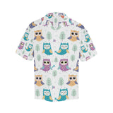 Cute owl pattern Men's All Over Print Hawaiian Shirt