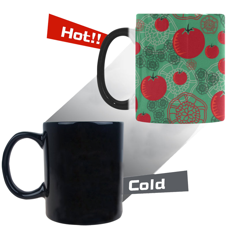 Tomato design pattern Morphing Mug Heat Changing Mug