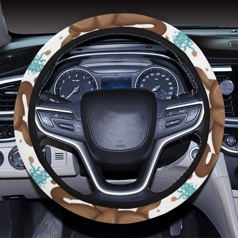 sea lion Seals jellyfish pattern Car Steering Wheel Cover
