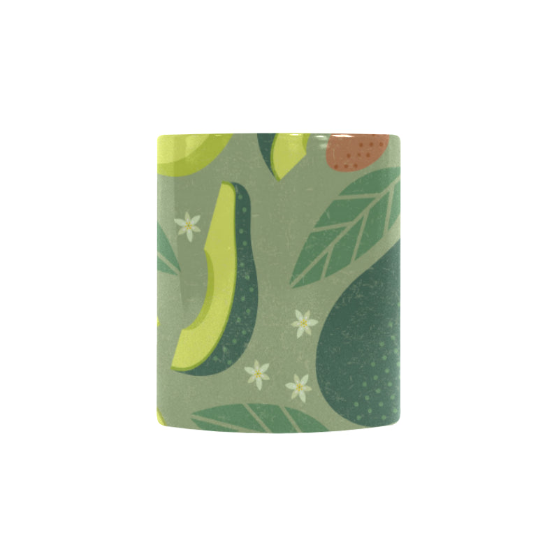 Avocado pattern Morphing Mug Heat Changing Mug